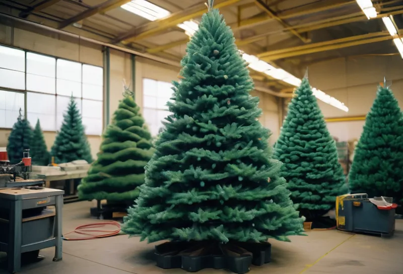 Scopri il segreto dietro la produzione step by step di un albero di Natale artificiale: tutti