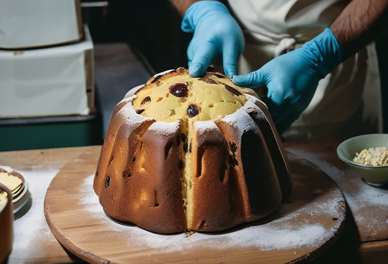 Scopri i segreti della creazione del delizioso panettone natalizio italiano: tutte le fasi di produzione svelate!